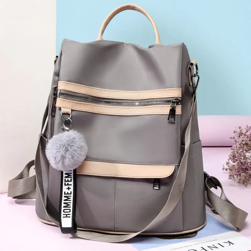 Feminine Oxford Backpack Model