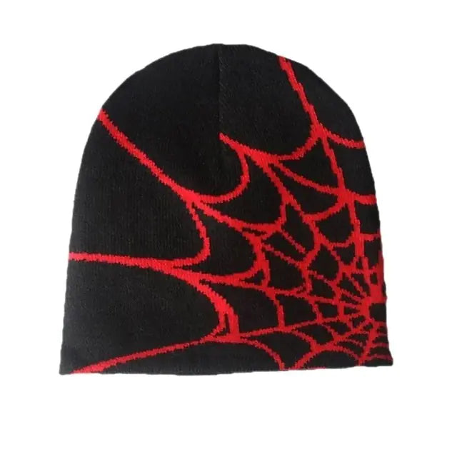 Spider Web Knitted Wool Hat