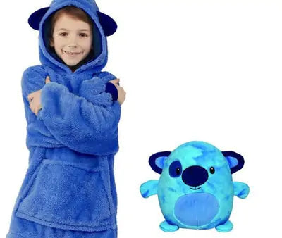 Kids Hoodie Soft Plush Blanket