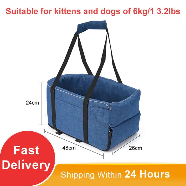 Portable Cat Dog Bed Travel Protector