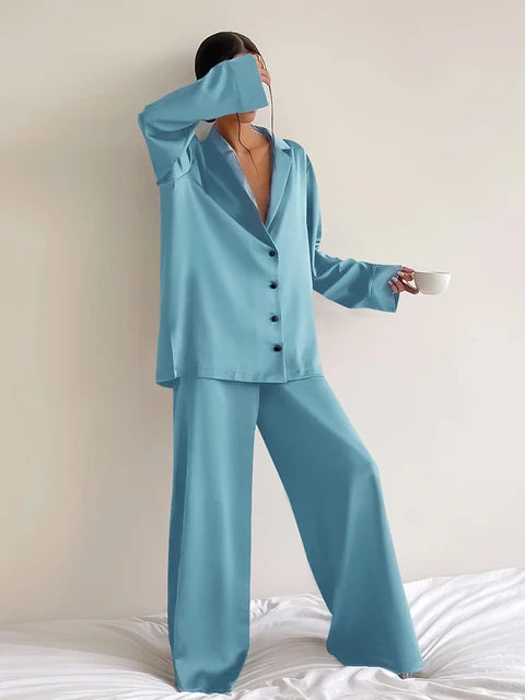 Women's Oversized Silky Satin Sleepwear