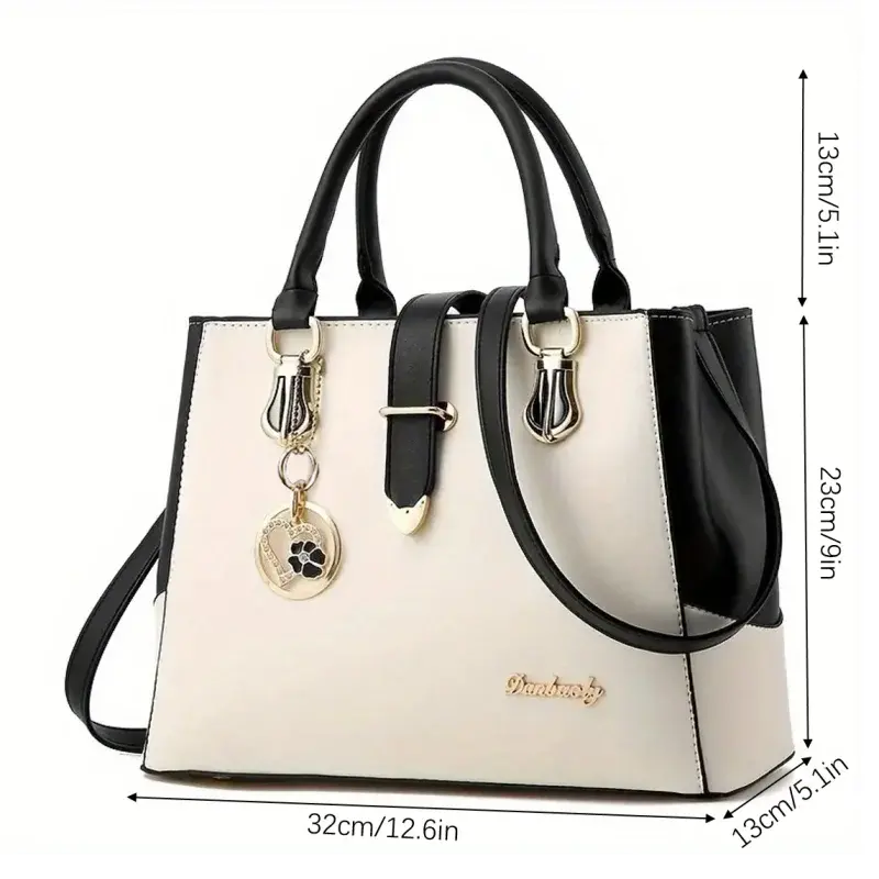 Women's Contrast Simple One Shoulder Handbag