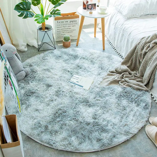 Warm Thick Round Rug Carpets