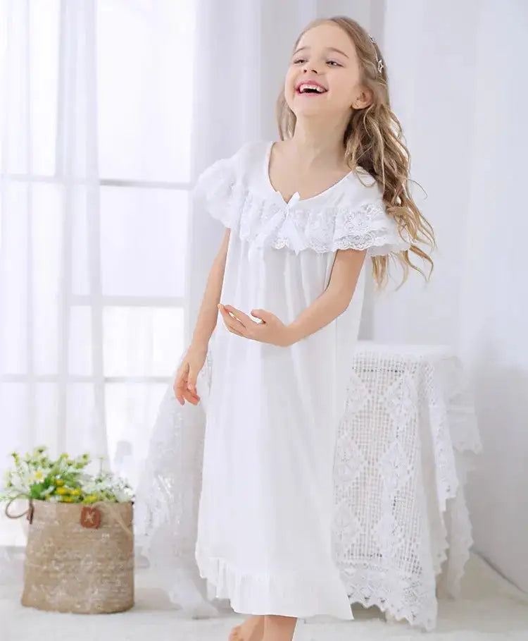 Girls Short Sleeve Pyjama Dress