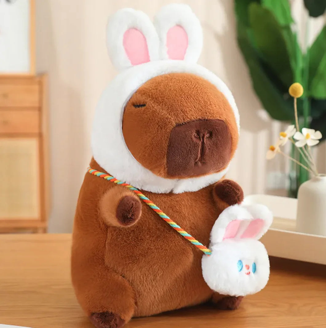 Capybara and Rabbit Plush Ragdoll