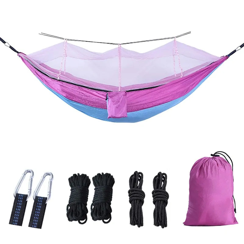 Portable Outdoor Hammock with Mosquito Net