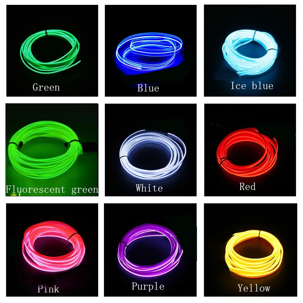 Neon Car Interior Lighting Strips