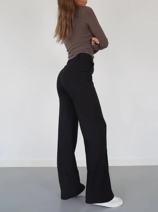 Relaxed Fit Pants Wide Leg Trousers