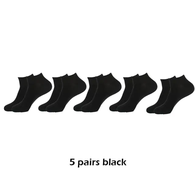 10 Pairs Men's Breathable Ankle Socks Cotton