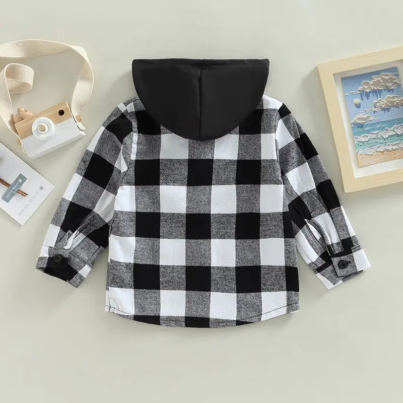 Vintage Autumn Children Kids Boys Shirts Coats