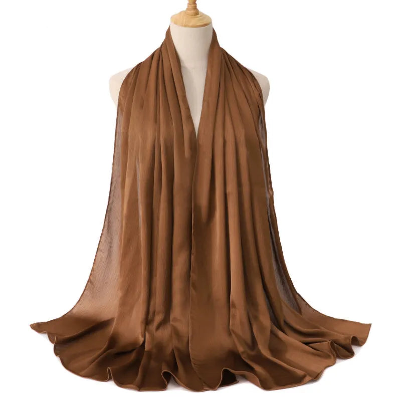 Malaysia Natural Wrinkle All-match Scarf