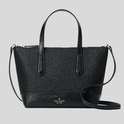 Kate Spade Lola Glitter Small Satchel Black