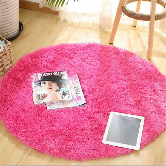 Warm Thick Round Rug Carpets