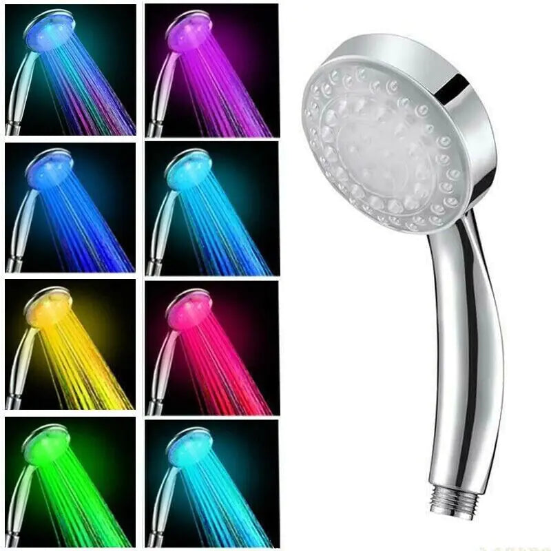 7 Color LED Light Shower Head Glow