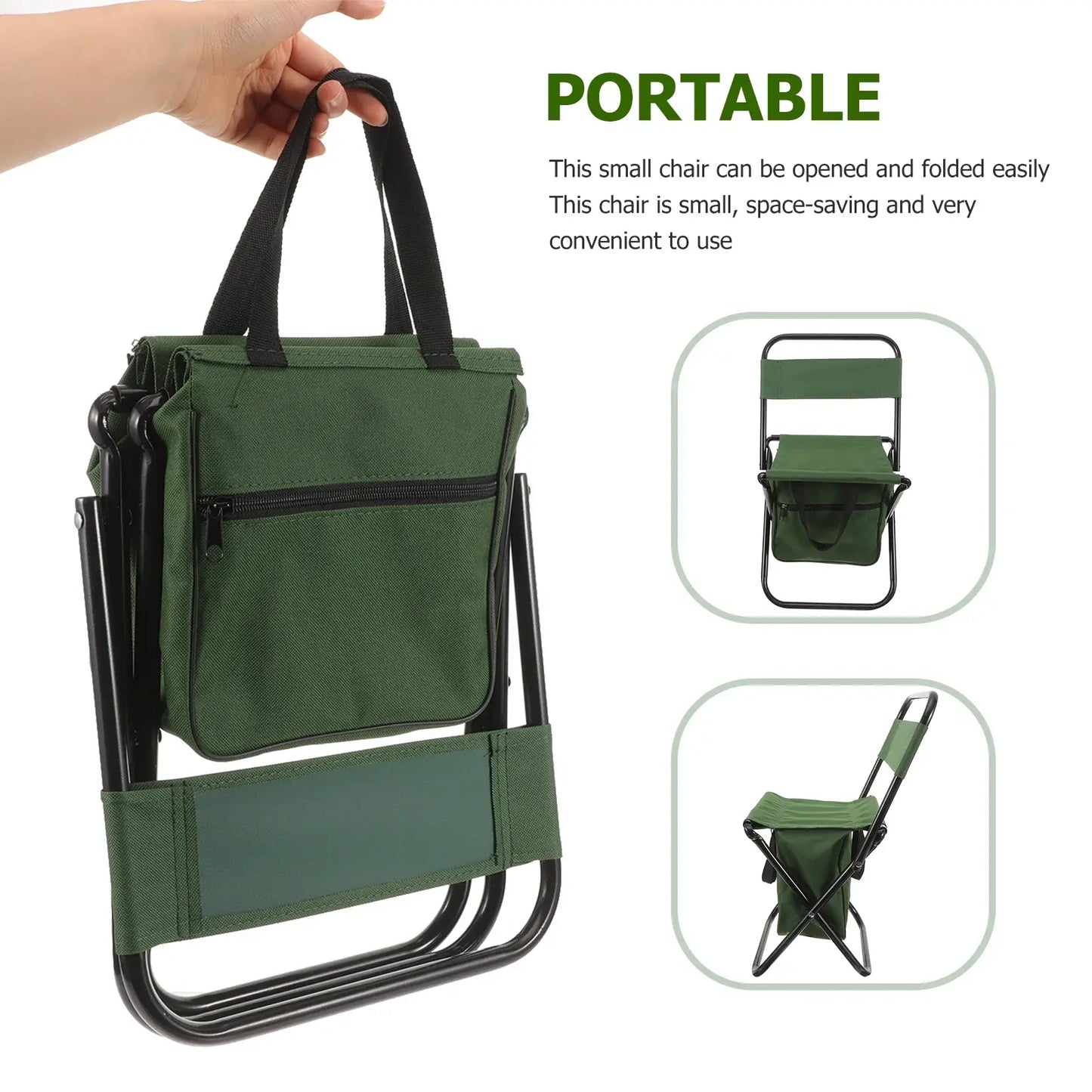 Foldable Outdoor Chair with Storage Bag