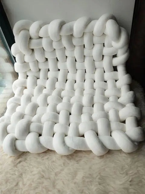 Handmade Chunky Knit Floor Blanket