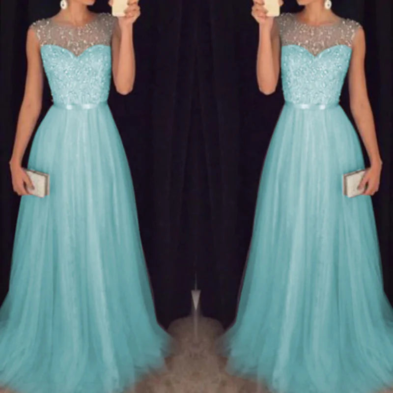 Elegant Prom Gowns Sequin Dress