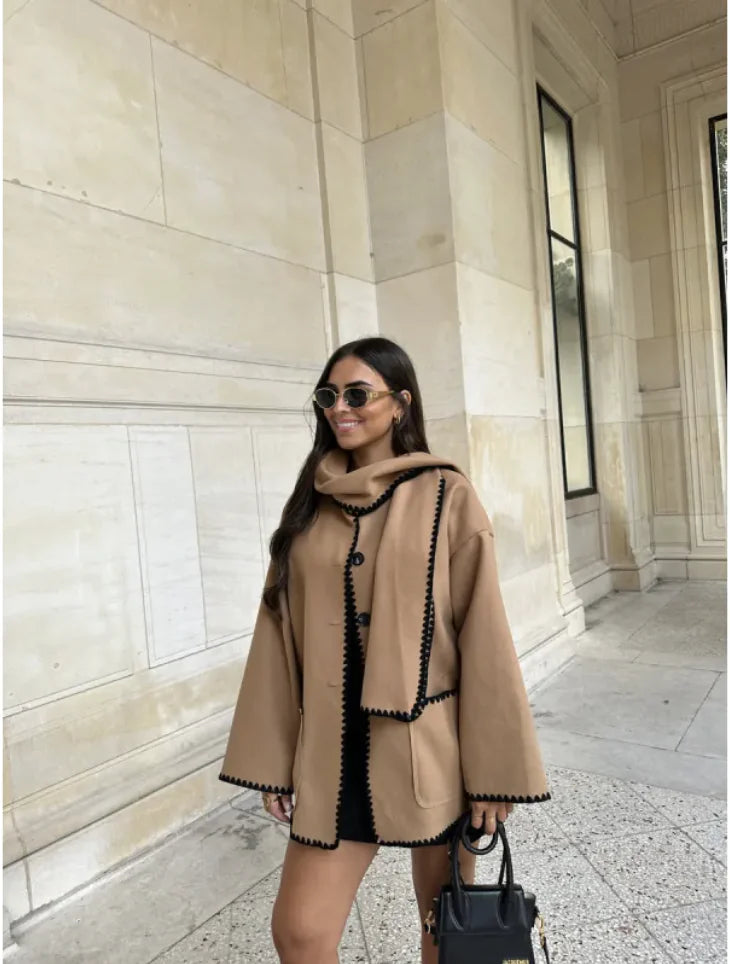 Woolen Scarf Coat