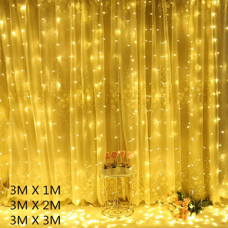 LED Curtain Garland Lights