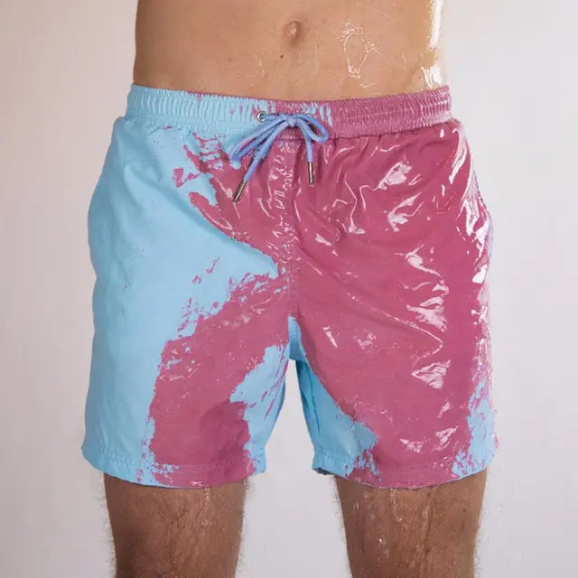 Magical Change Color Men's Beach Shorts