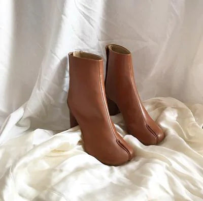 Split Toe High Heel Boots