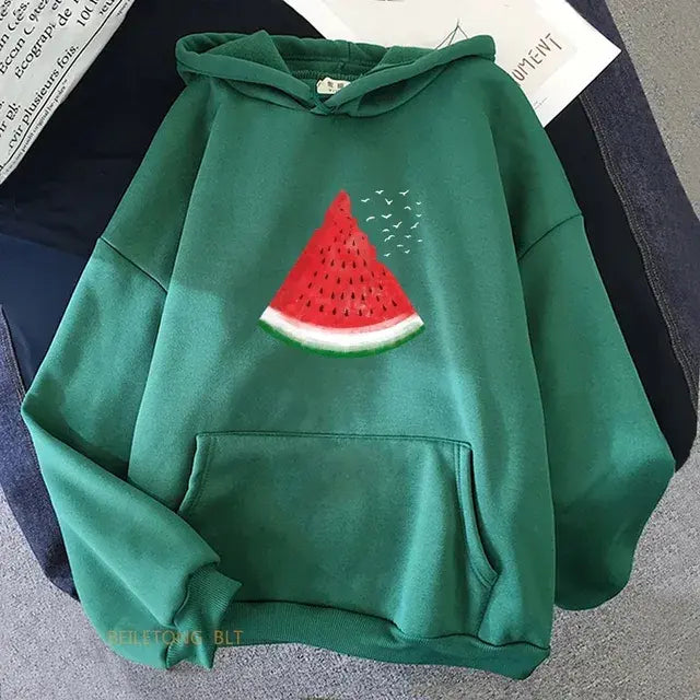 Watermelon Graphic Sweatshirt Hoodie