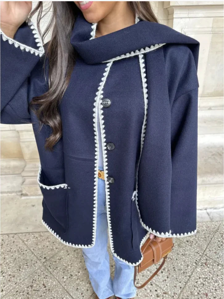 Woolen Scarf Coat