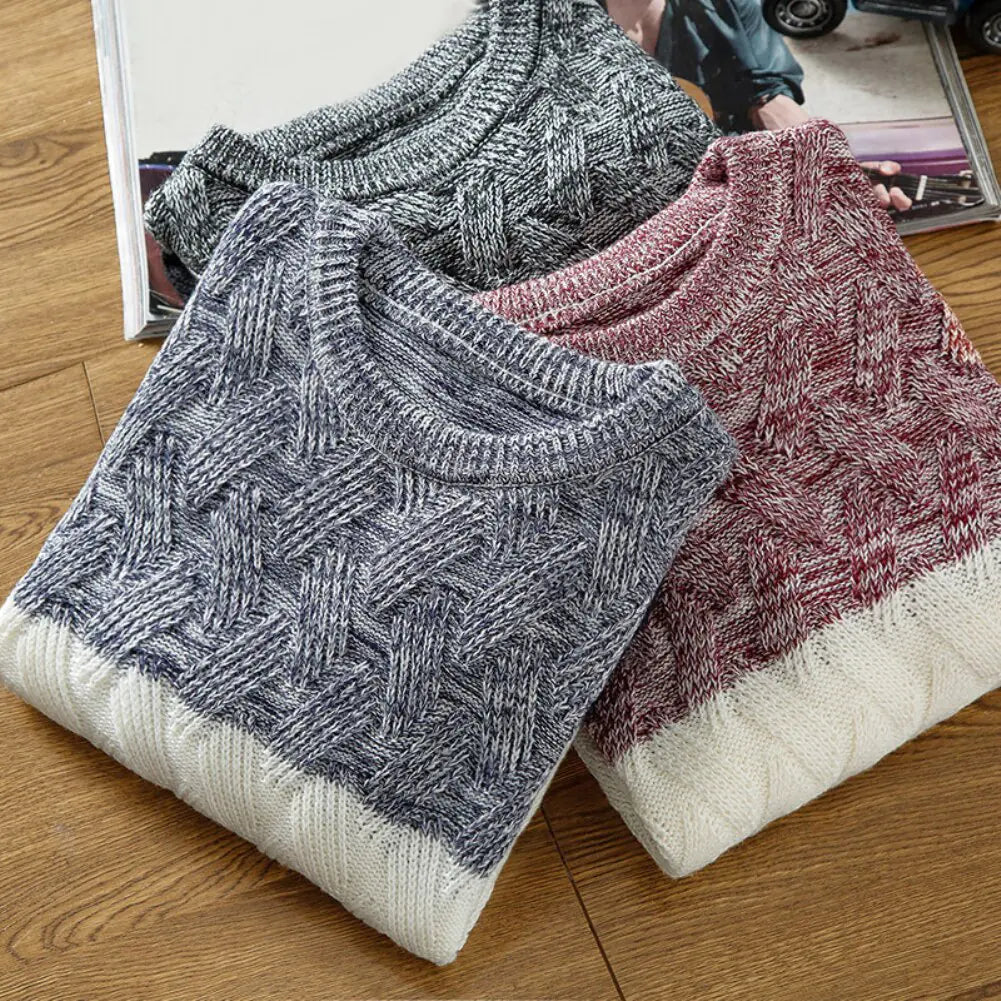 Men Sweaters O Neck Long Sleeve