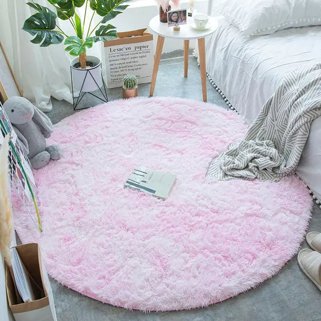 Warm Thick Round Rug Carpets