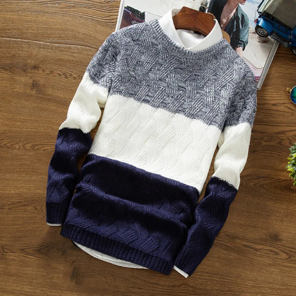 Men Sweaters O Neck Long Sleeve