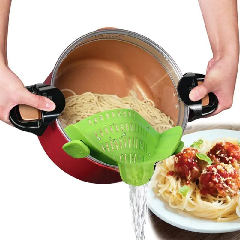 Universal Silicone Clip-On Pot Strainer