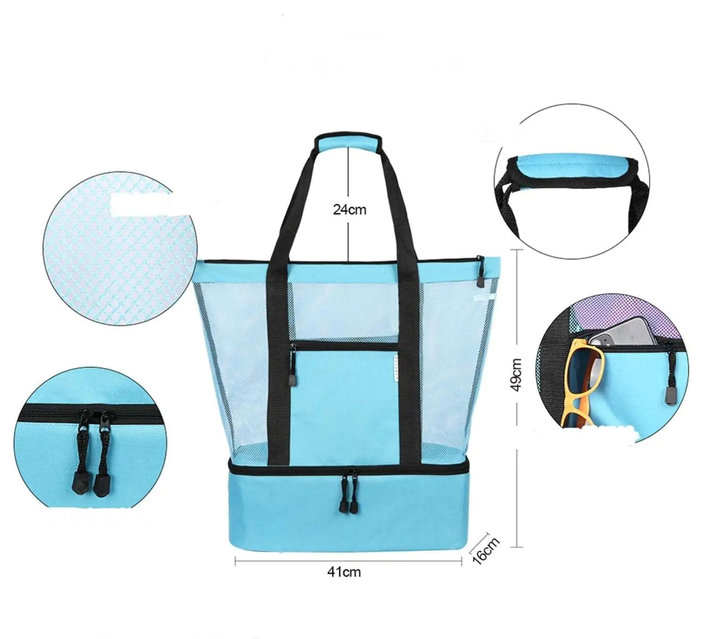 Beach Bag With Cooler Bag