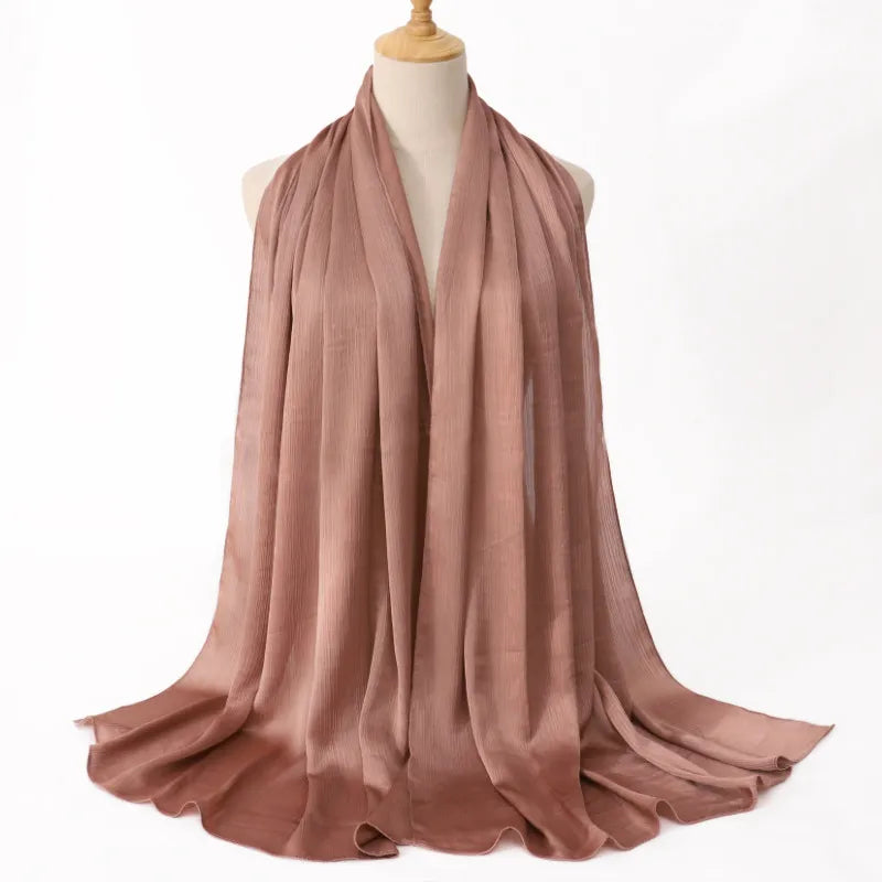 Malaysia Natural Wrinkle All-match Scarf