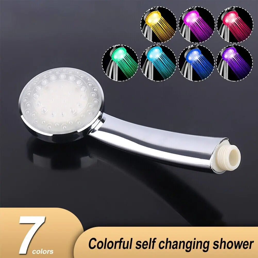 7 Color LED Light Shower Head Glow