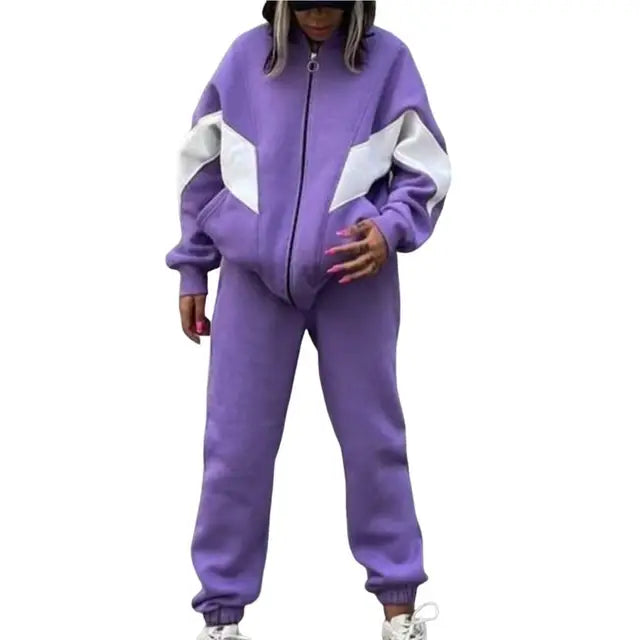 Women Sweatshirt and Sweatpants Tracksuit