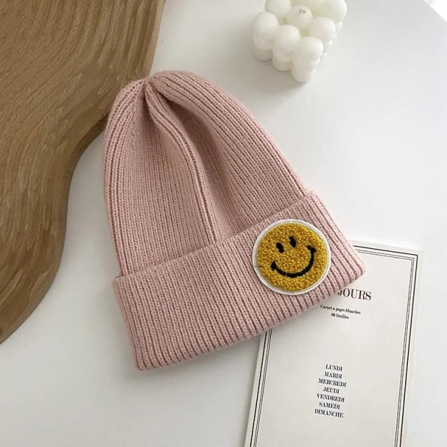 Unisex Smiley Face Warm Knitted Hat