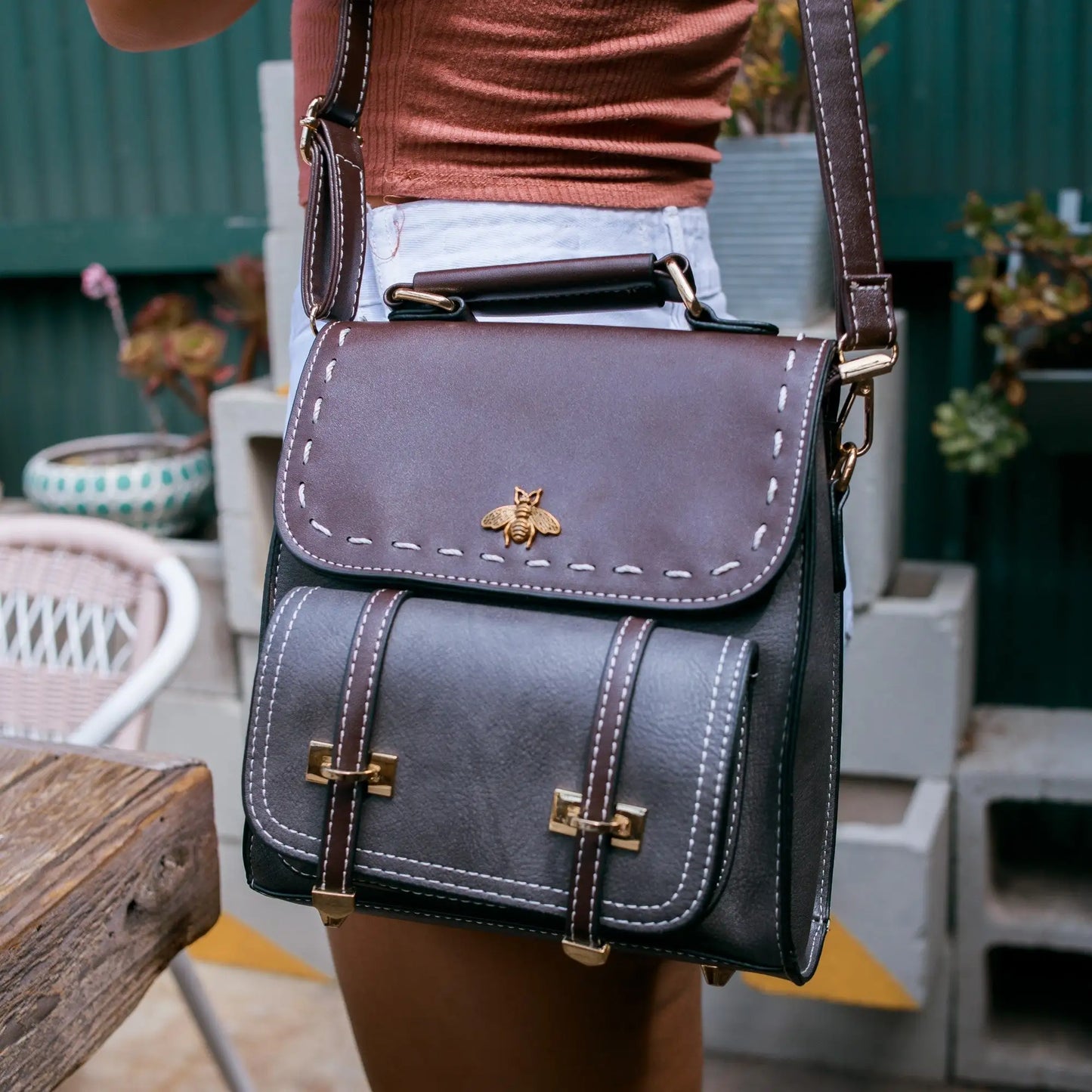 Bumblebee Leather Backpack