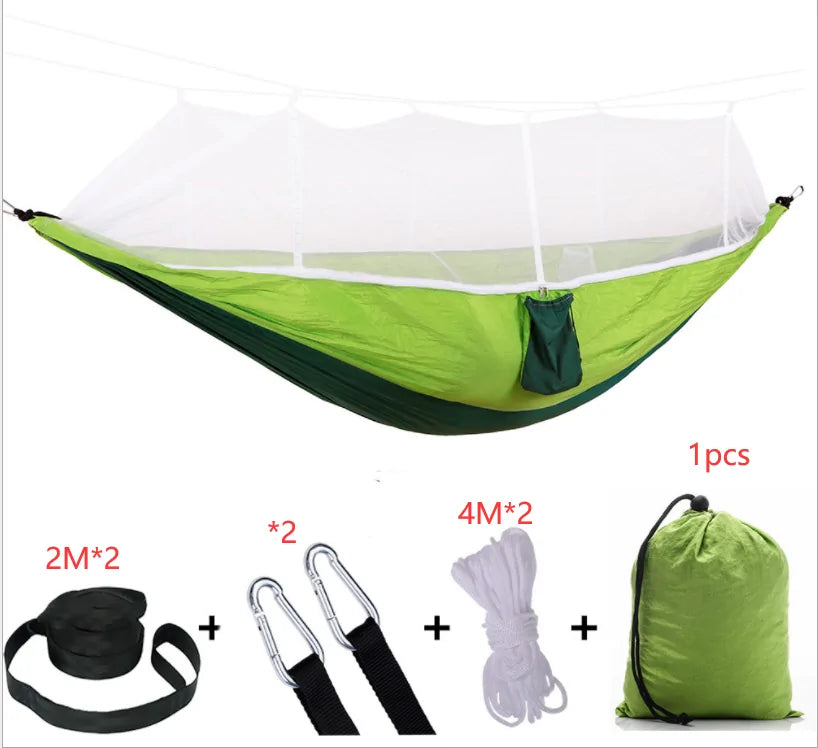 Portable Outdoor Hammock with Mosquito Net