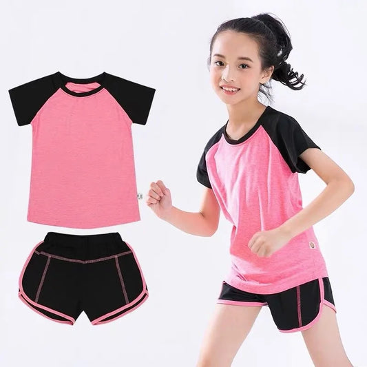 Kids Fitness T-shirt and Shorts