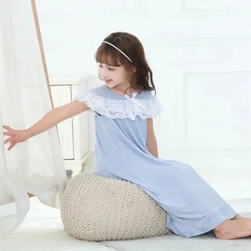 Girls Short Sleeve Pyjama Dress