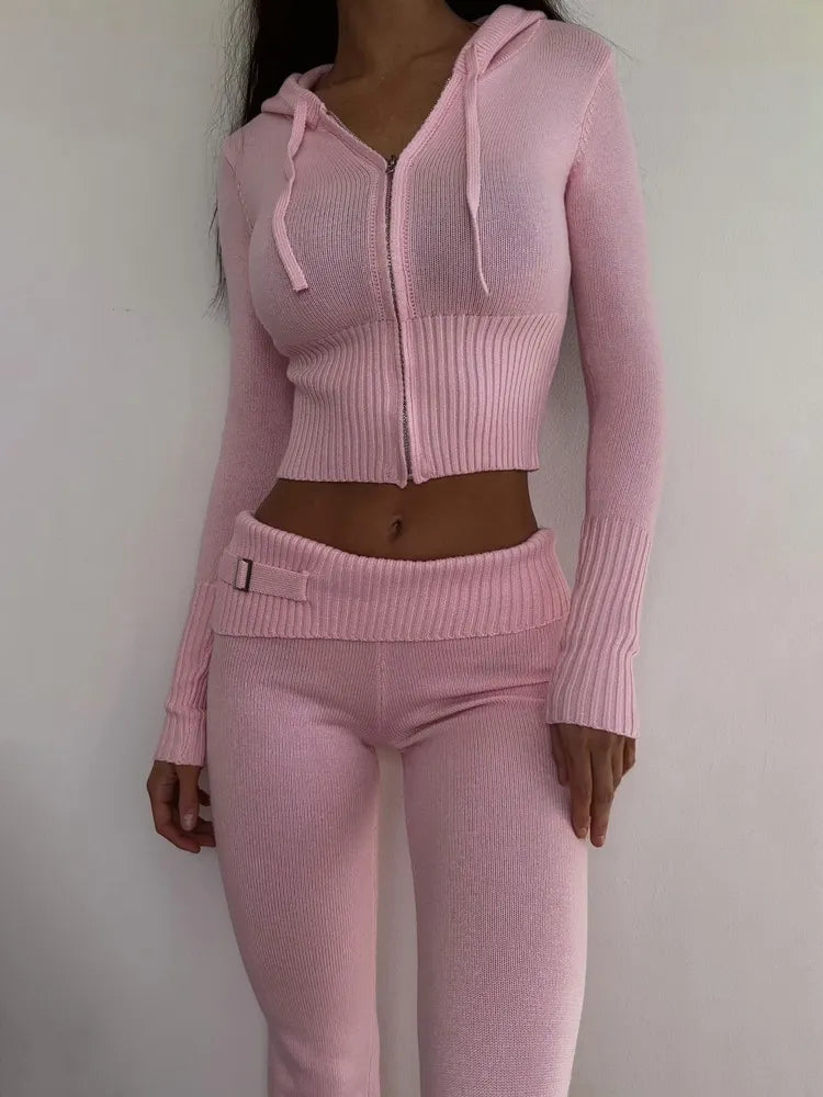 Knitted Women's Two Piece Set