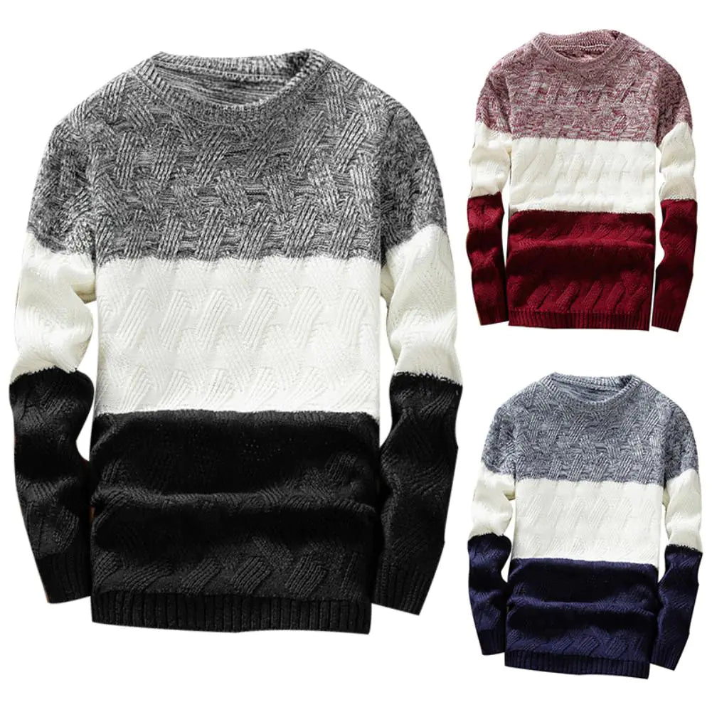 Men Sweaters O Neck Long Sleeve