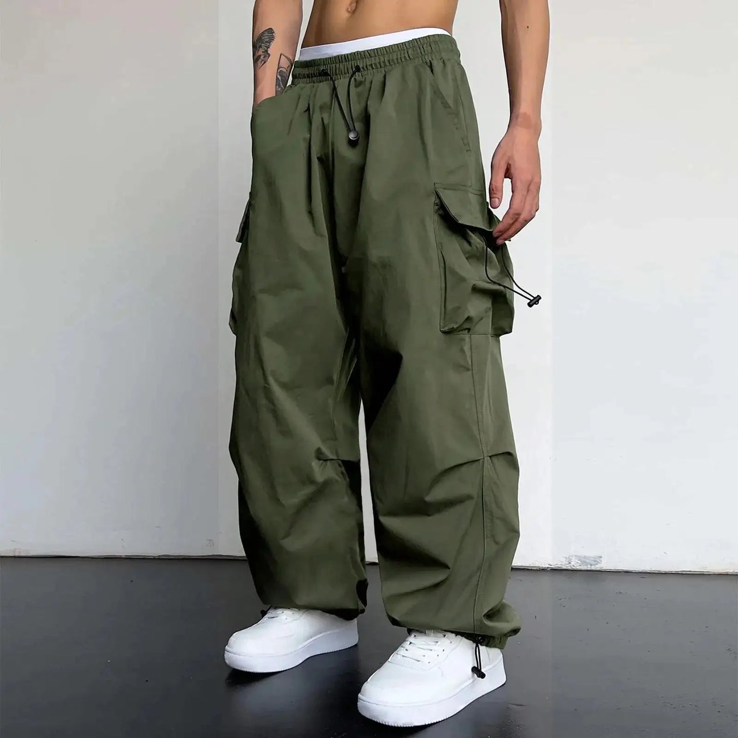 Harajuku Cargo Parachute Pants