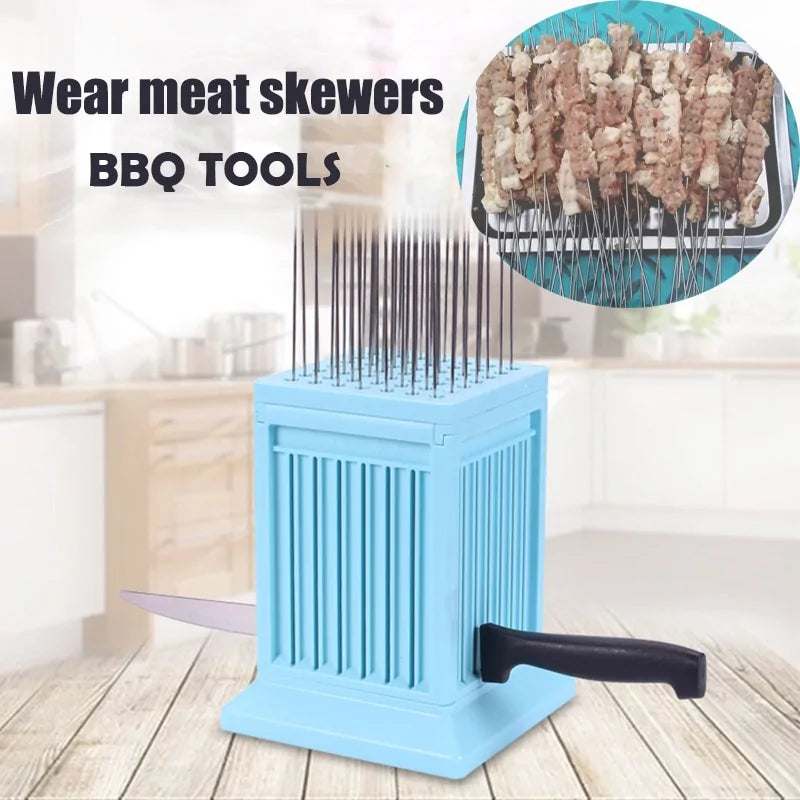 49 Holes BBQ Meat Skewer Maker