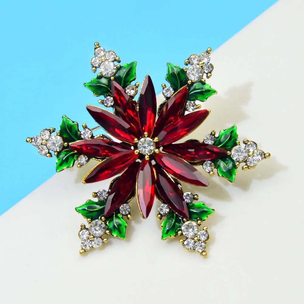 Crystal Snowflake Pin