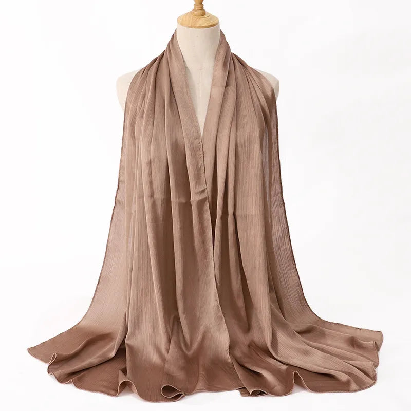 Malaysia Natural Wrinkle All-match Scarf