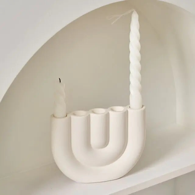 Ceramic Candlestick Holder