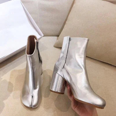 Split Toe High Heel Boots