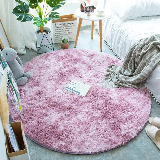 Warm Thick Round Rug Carpets