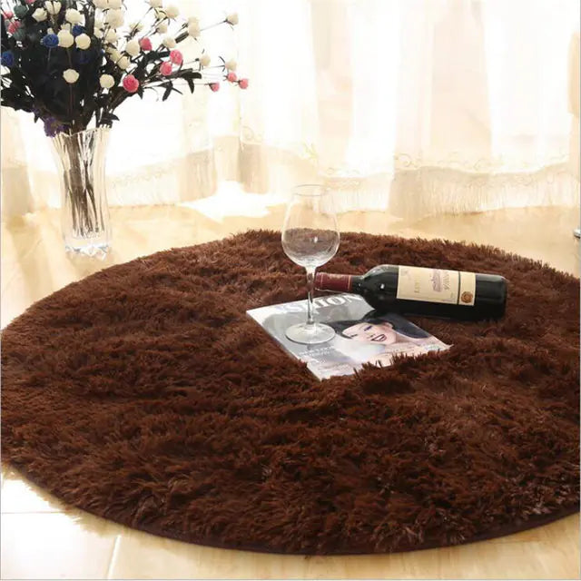 Warm Thick Round Rug Carpets